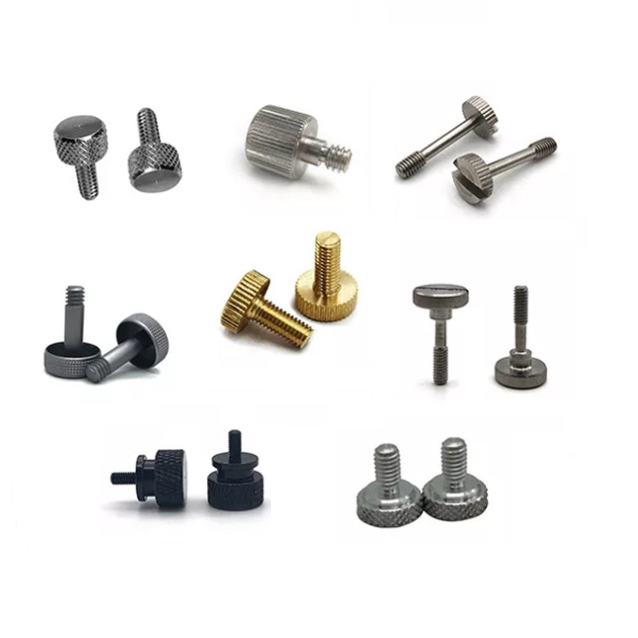 Винт с накатанной головкой, нержавеющая сталь